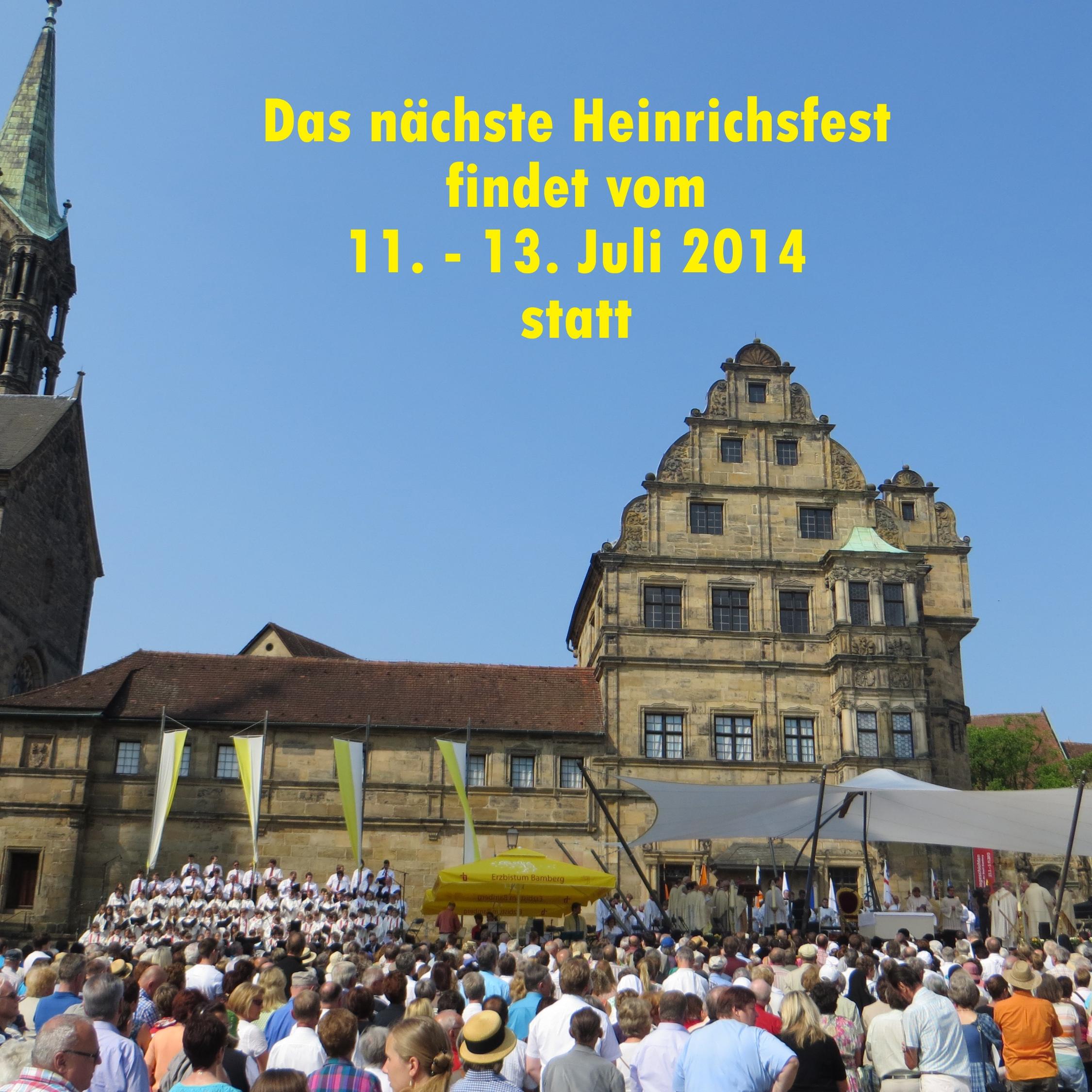 Ankündigung Heinrichsfest 2014