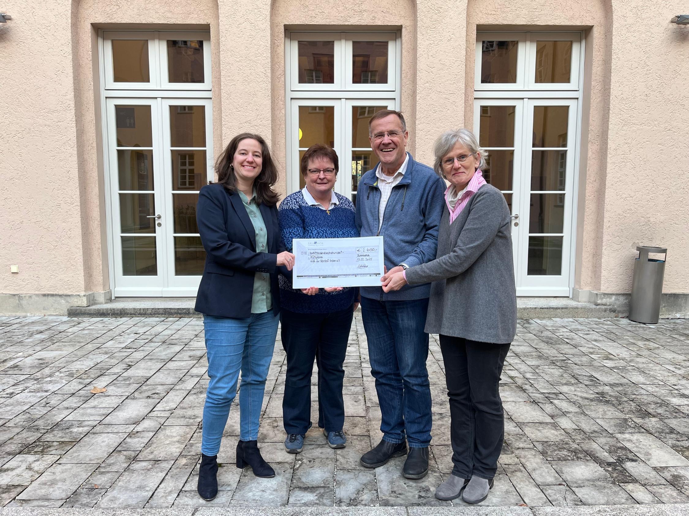 Heinrichsfest 2024 - Kollektenübergabe an Khublei