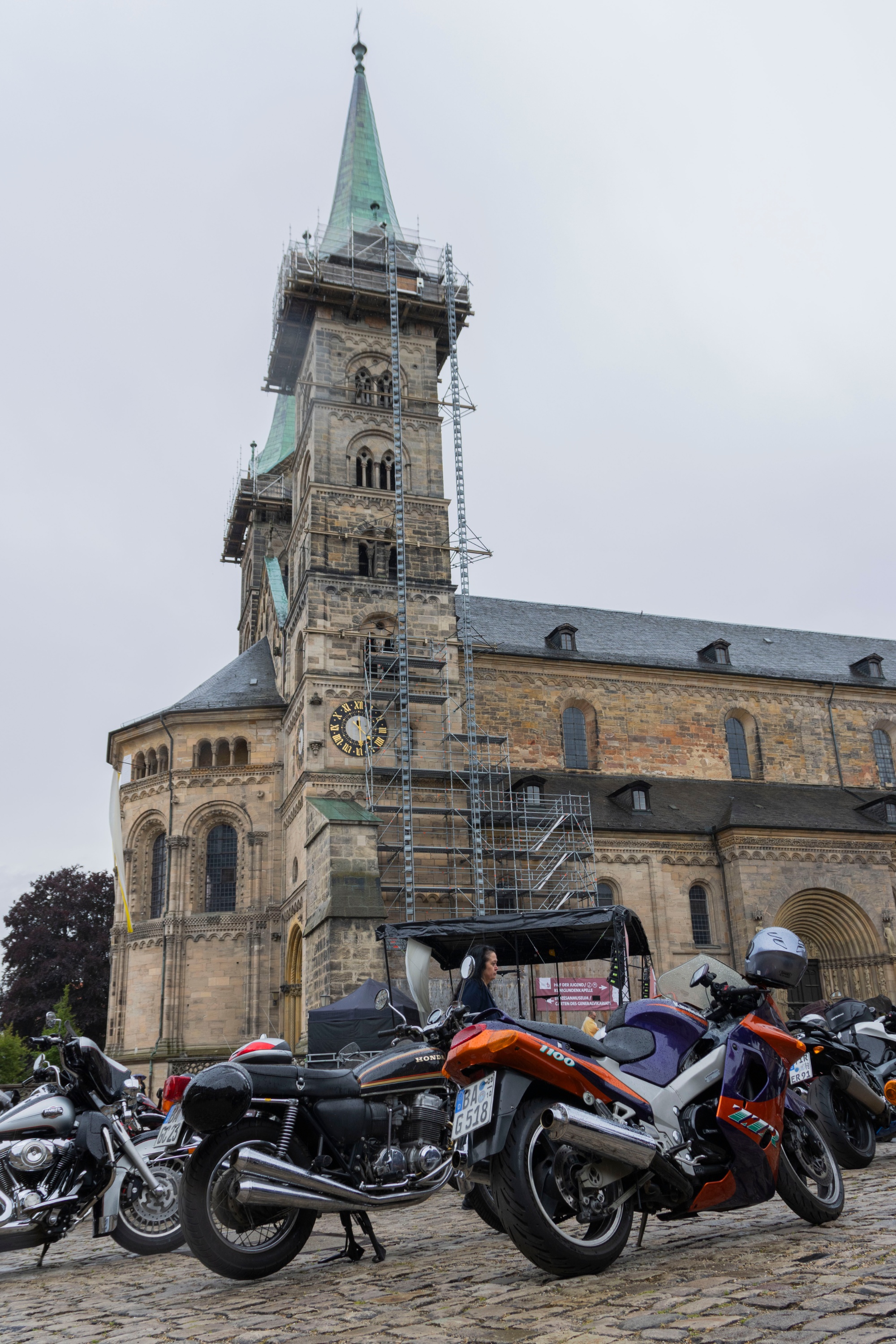 Motorradgottesdienst auf dem Bamberger Domplatz